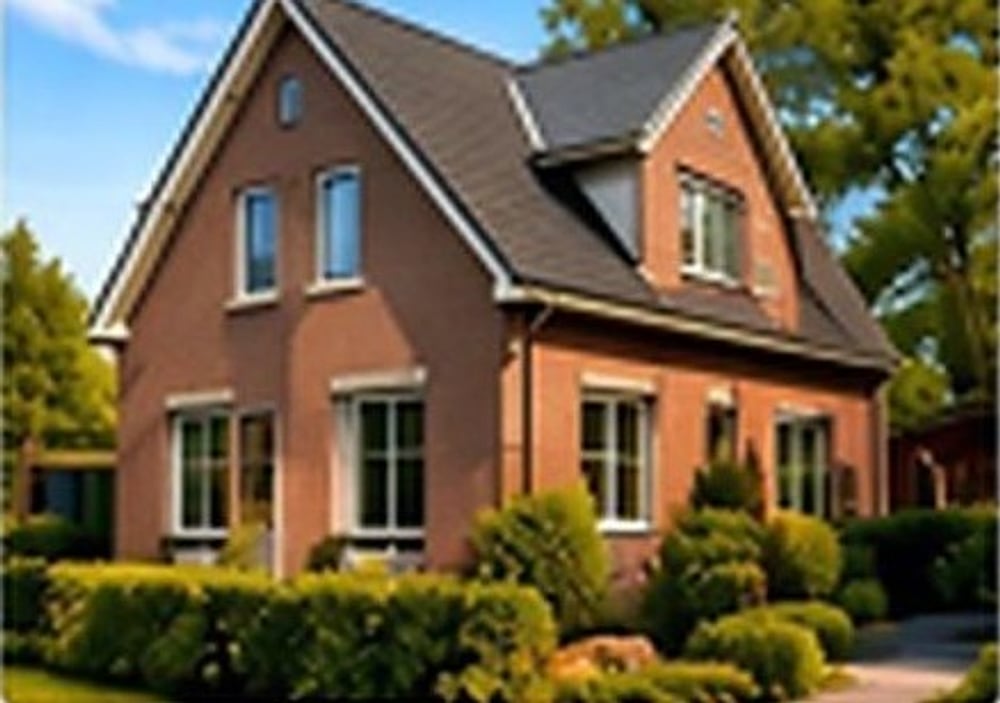 Vrijstaande bakstenen woning aan de Beukenlaan